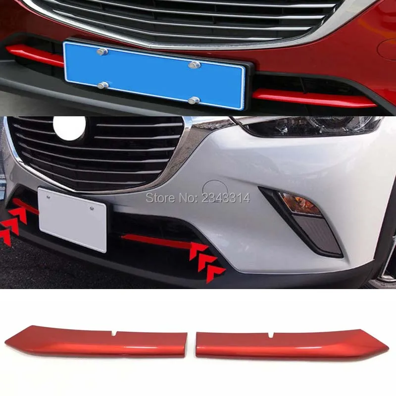 Для Mazda CX 3 CX3 2016 2017 2018 ABS хром автомобиль внешний средняя сетка отделка орнамент