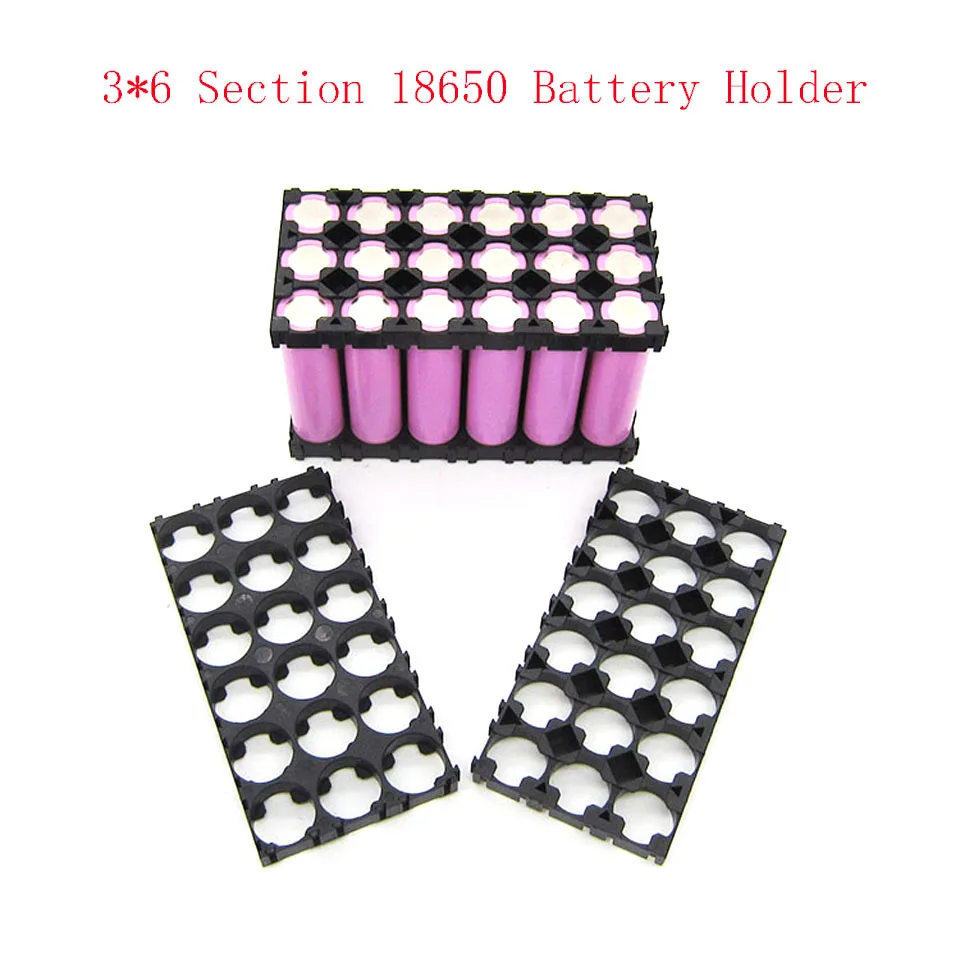 Пластиковый держатель для батарей 3x6 Cell 18650| |