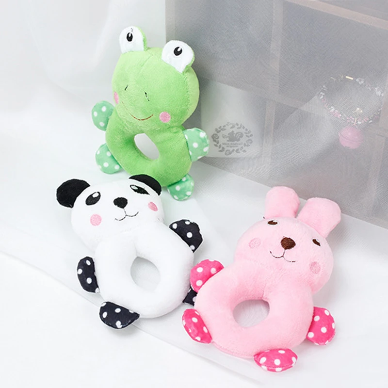 stuffed frog dog toy