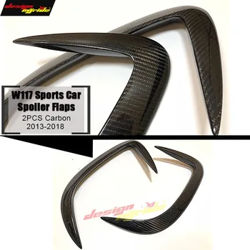 

1Pair Car Carbon Fiber Rear Bumper Splitter Spoilers Canard for Mercedes Sports W117 C117 X117 CLA200 CLA250 CLA45 for Amg 13-16