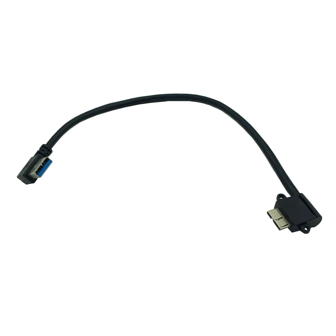 AAAJ 2pac 25 см левый угол USB 3 0 Micro B папа Мужской Кабель адаптер для samsung Galaxy Note N9005 N9002