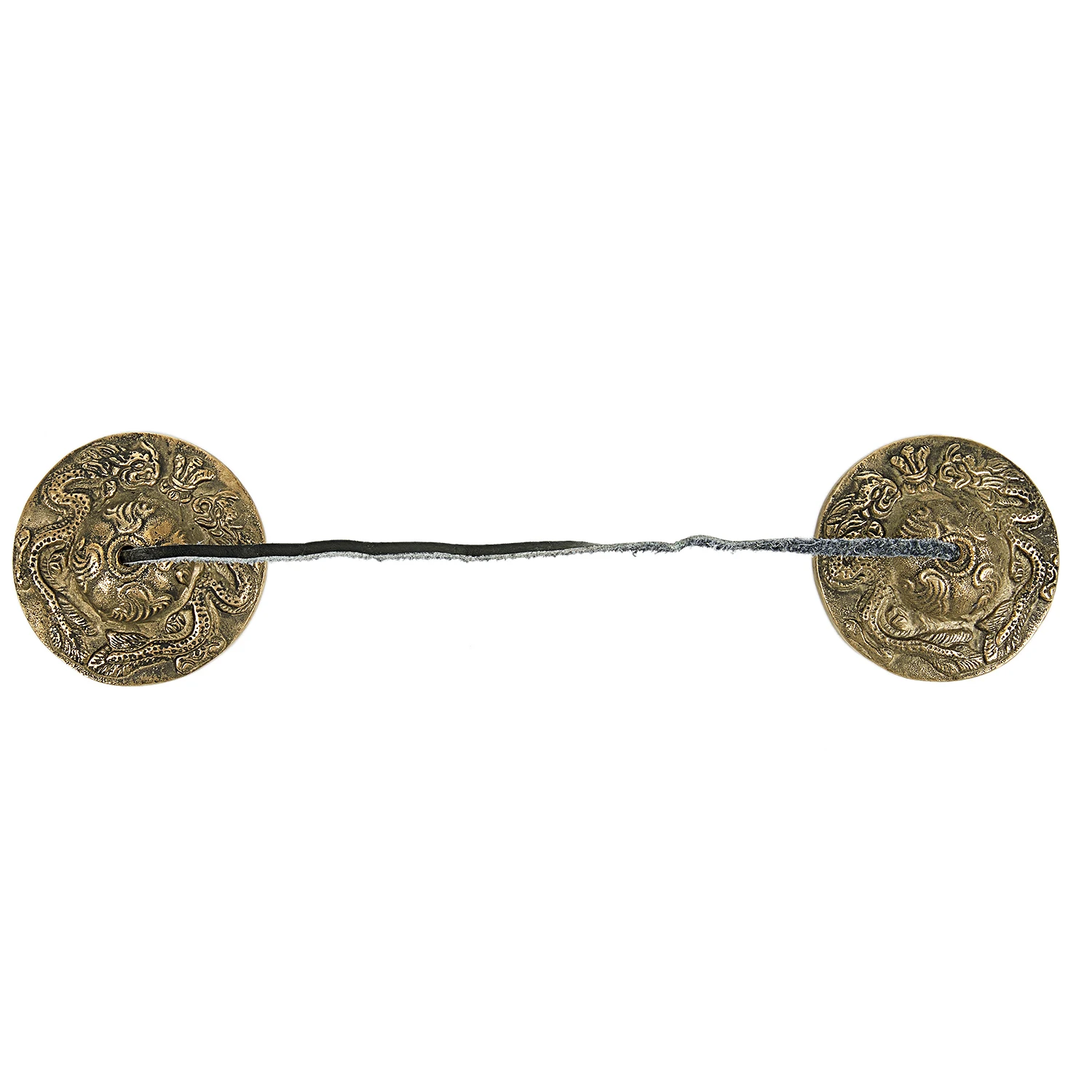 

Tibetan Yoga Meditation Cymbals Bell - Dragon Embossed