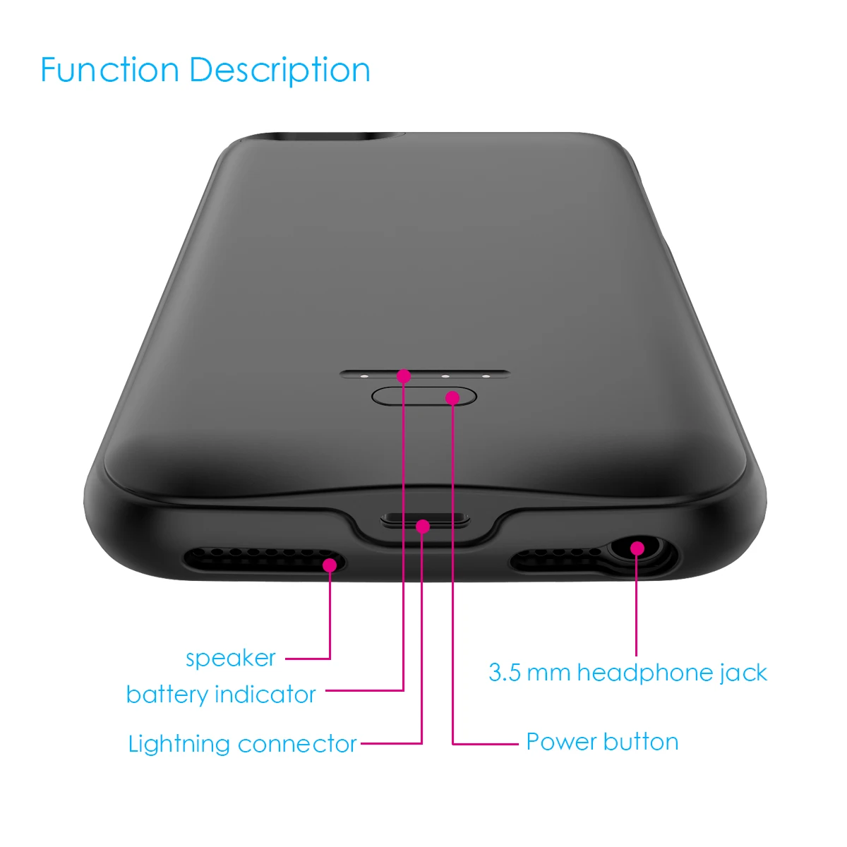 CASEWIN Battery Charger Case For iPhone SE 5SE 5 5S 4000mAh Power Bank Charging Powerbank Case For iPhone 5 6 7 8 X Battery Case