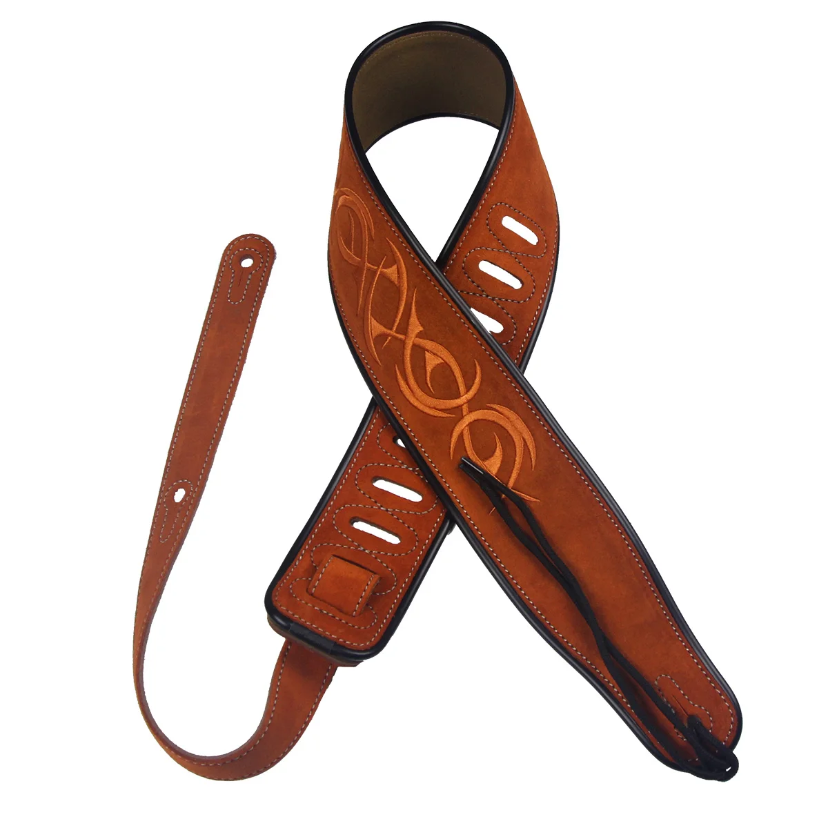 FLEOR Quality Suede Leather Guitar Strap Adjustable Belt 38 53 inch for