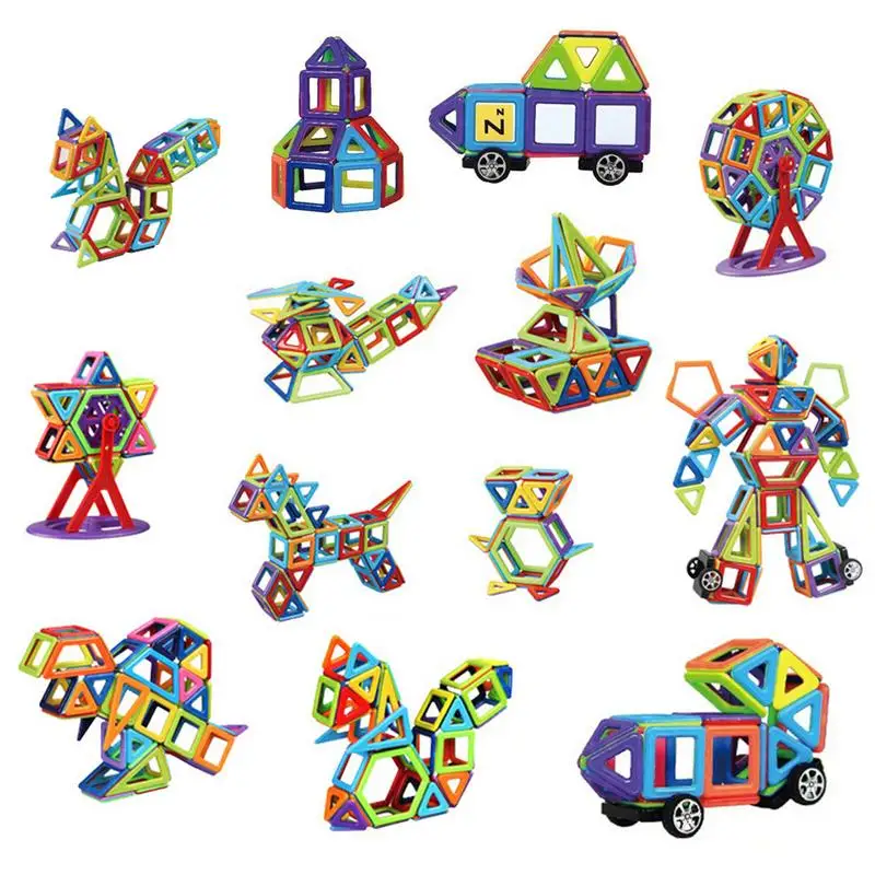 

109pcs/set Magnetic Designer Construction Set Model & Building Toy Magnets Magnetic Blocks Educational Toys For Children