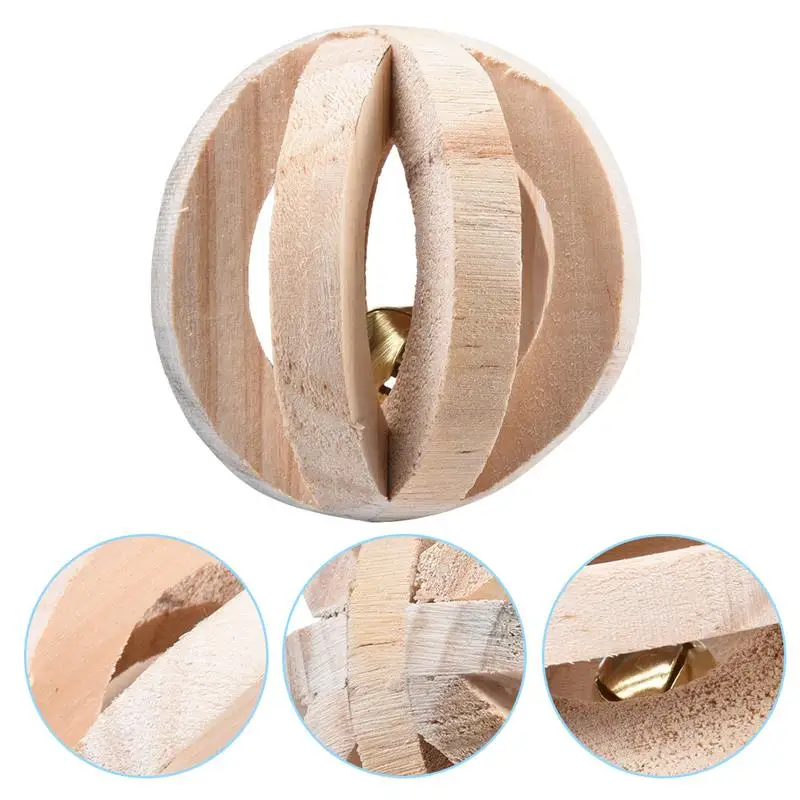 

Small Pet Toy Wooden Chew Watermelon Ball Toys Decompression And Grinding Teeth For Small Pet Fast Delivery
