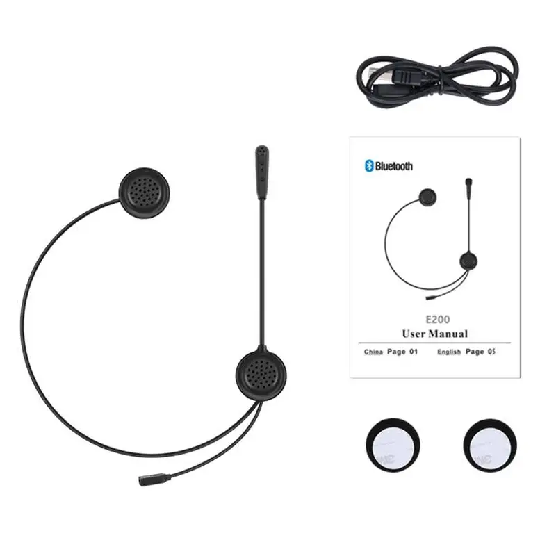 

EJEAS E200 300m Bluetooth Motorcycle Helmet Wireless Headset Radio Skiing Communication Without An Intercom Moto For Two Riders