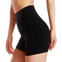 Фитнес-шорты Женщины Черный Высокая Талия тренировки Короткие штаны эластичные для занятий в тренажёрном зале и беговых тренировок шорты для бега пикантные шорты для йоги