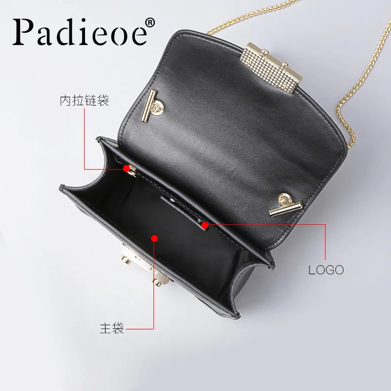 Padieoe люкс сумка женская кожаная женская женские сумки через плечо сумка на плечо маленькая сумка через плечо мода ретро