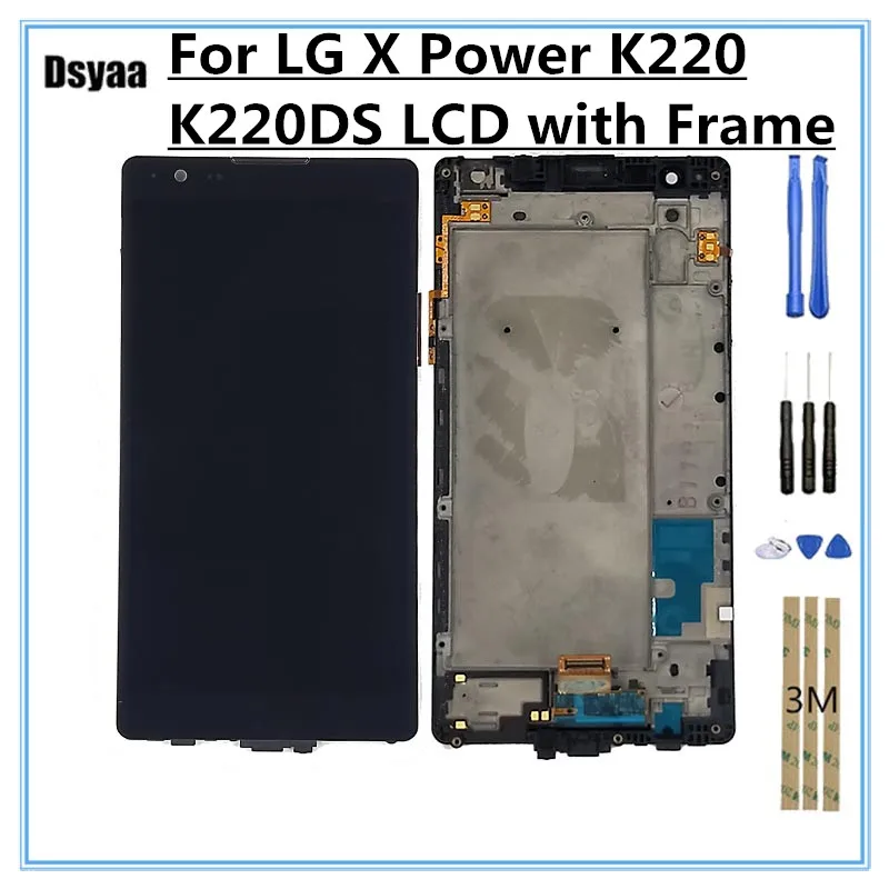 5 3 дюйма для LG X Power K220DS K220 ЖК-дисплей с рамкой кодирующий преобразователь