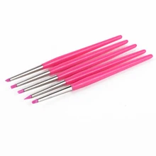 5 шт. точечный наконечник принадлежности для приготовления кондитерских изделий ручка для черчения художественная кисть помадка торт инструмент для украшения(розовый