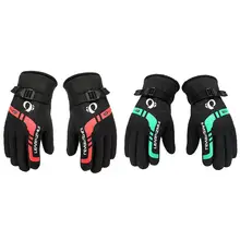 Водонепроницаемые тканевые теплые перчатки для мужчин, зимние уличные мотоциклетные перчатки для верховой езды, ветрозащитные утепленные лыжные перчатки