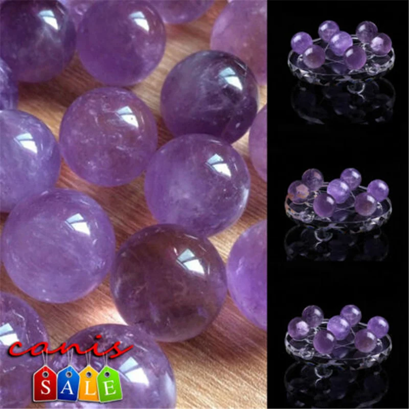 

2019 Hot Natural Amethyst Quartz Stone Sphere Amethyst Ball Artificial Crystal Fluorite Ball Healing Gemstone Decorative Balls