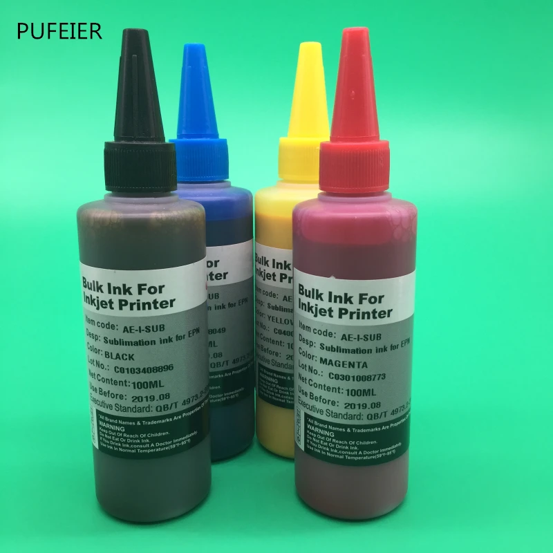 4 шт. T0731N T0734N сублимационные чернила для Epson T10 T11 T20 T21 T40W T13 TX220 T20E TX213 TX400 TX409 TX550W TX610