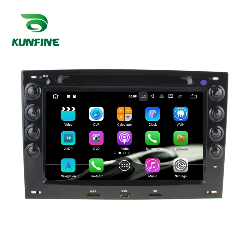  Android 9.0 Core PX6 A72 Ram 4G Rom 64G Car DVD GPS Multimedia Player Car Stereo For Renault Megane