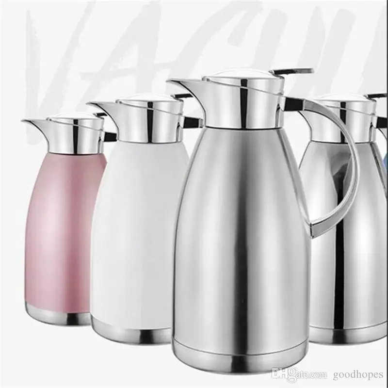 Термос из нержавеющей стали тепловой Кофе Carafe 2.3l большой емкости бутылки горячей