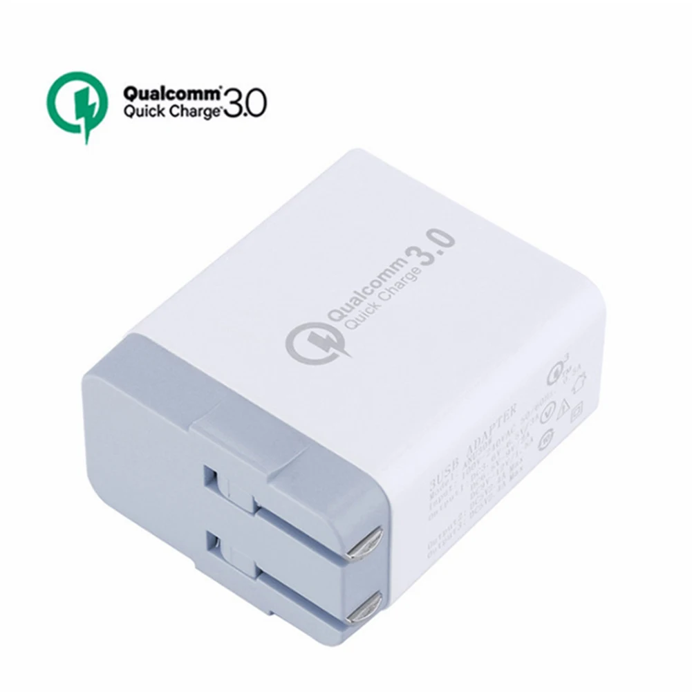 

3 Port Quick Charge 3.0 USB Fast Wall Mobile Phone Charger 30W Travel Wall Fast Charger Adapter EU/US/UK Plug Charger