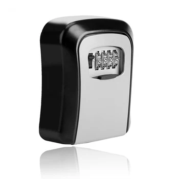 

Creative Metal Storage Box Key Anti-theft Code 4 Bit Password Combination Key Box Key Wall-mounted Outdoor Key Wrench Storagebox