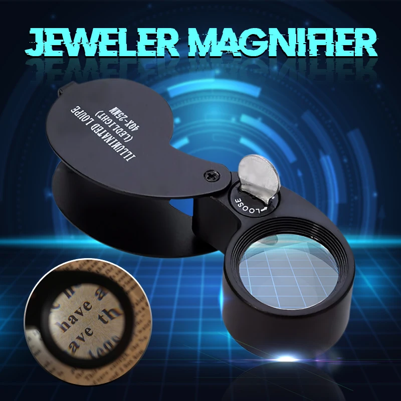 Different Price 40x 25mm Glass Magnifying Magnifier Jeweler Eye Jewelry