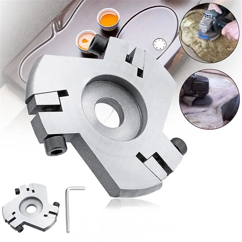 

Wood Carve Disc Milling Cutter Detachable 3 Blade Root Polish Milling Cutter Blade Grinding Tool Carpentry Woodworking Carving