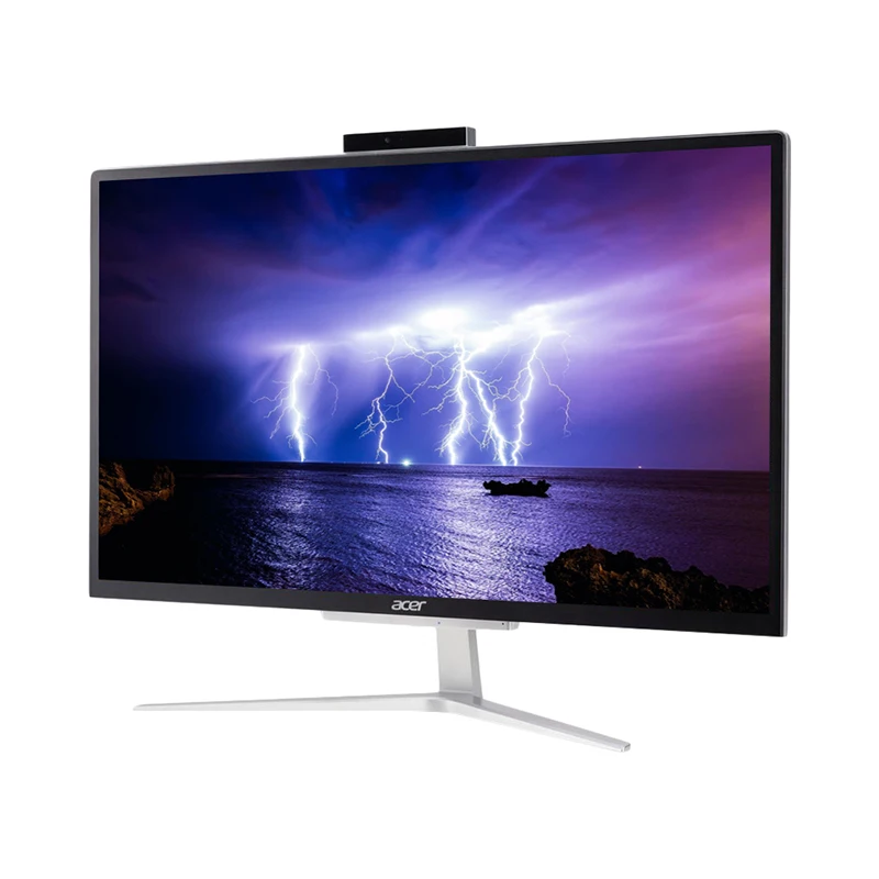 Моноблок Acer Aspire C22 820 21.5&quot/Cel J4005/4Gb/500Gb/UHDG 600/WF/BT/65W/Win10/серебристый/черный