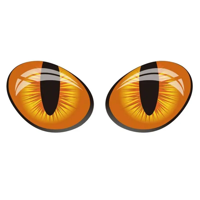 

Car Sticker Stereo Cat Eye Rearview Mirror Personality Reflective Waterproof Sunscreen Window Perspective Decal Auto Accessories