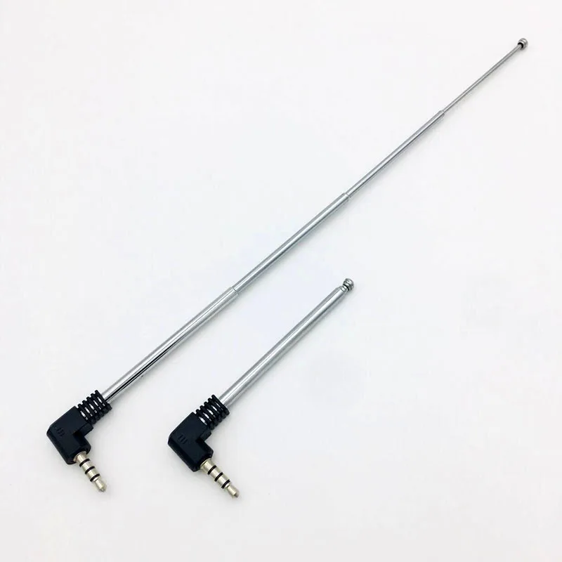 

FM antenna telescopic antenna 75 ohm 3.5mm audio interface radio antenna for all mobile phones 1PCS