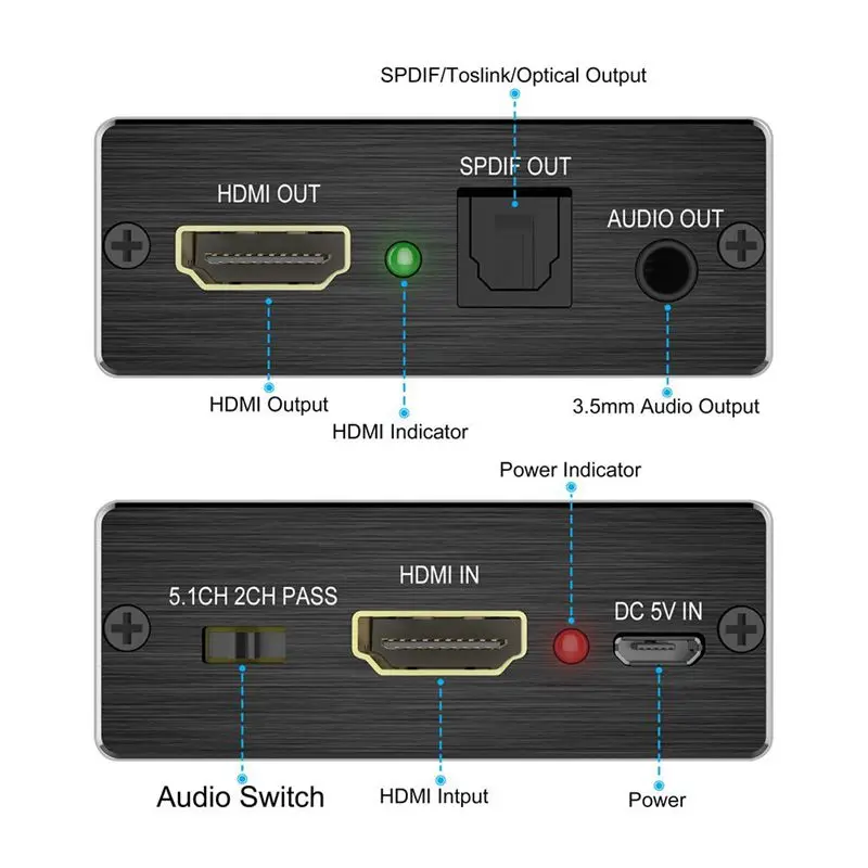 HDMI аудио конвертер 4K x 2K к и оптический TOSLINK SPDIF + 3 5 мм стерео экстрактор сплиттер| |