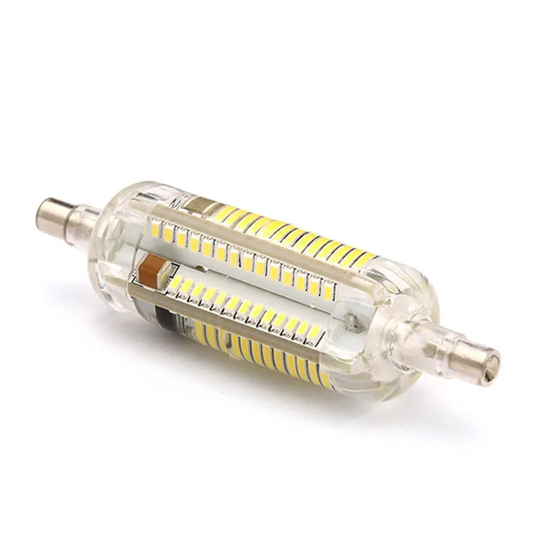 CLAITE новая силиконовая R7S Светодиодная лампа 8 Вт 78 мм SMD 3014 108 чистый белый/теплый