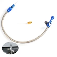 Гибкая щуп для проверки уровня масла жидкость для трансмиссии щуп транссексуал Транс ДЛЯ Chevy ДЛЯ GM TH-400 Turbo SBC BBC 400 стайлинга автомобилей