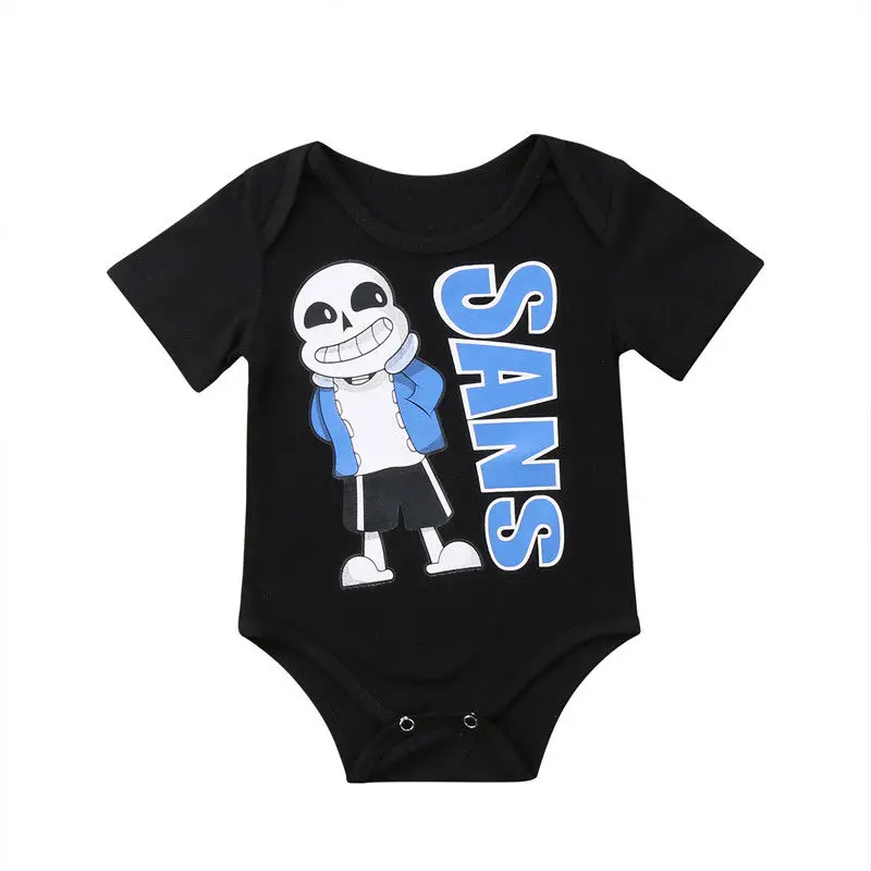 

Casual Top Newborn Baby Boys Girls SANS Carton Rompers Jumpsuit Summer Infant Kids Clothes Outfit Sunsuit