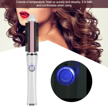 

professional accessories hairdresser Electric Heating Hair Curler Portable Rechargeable Wireless Curly Hair Brush Styler