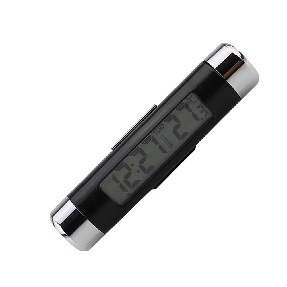 LCD Car Digital Clock Thermometer Air Vent Outlet Clip Large Screen Display Automatic Night Bright | Автомобили и мотоциклы