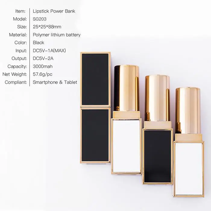 3000 mAh Портативная зарядка для девочек подарки путешествия внешний мини