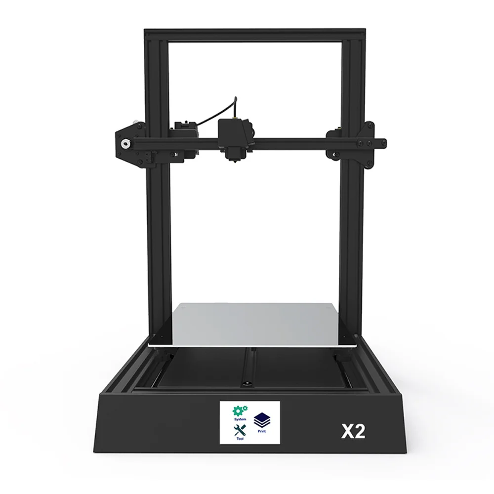 

X2 DIY 3D Printer Kit with 300mm*300mm*400mm Print Size Colorful Screen Connect/Power Resum Fuction