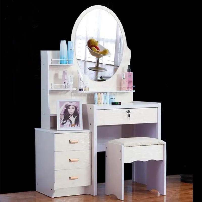 Miroir Cabinet Mdf Mesa Maquillaje Camera Da Letto De Maquiagem Vanity Drawer Wooden Korean Quarto Penteadeira Dressing Table