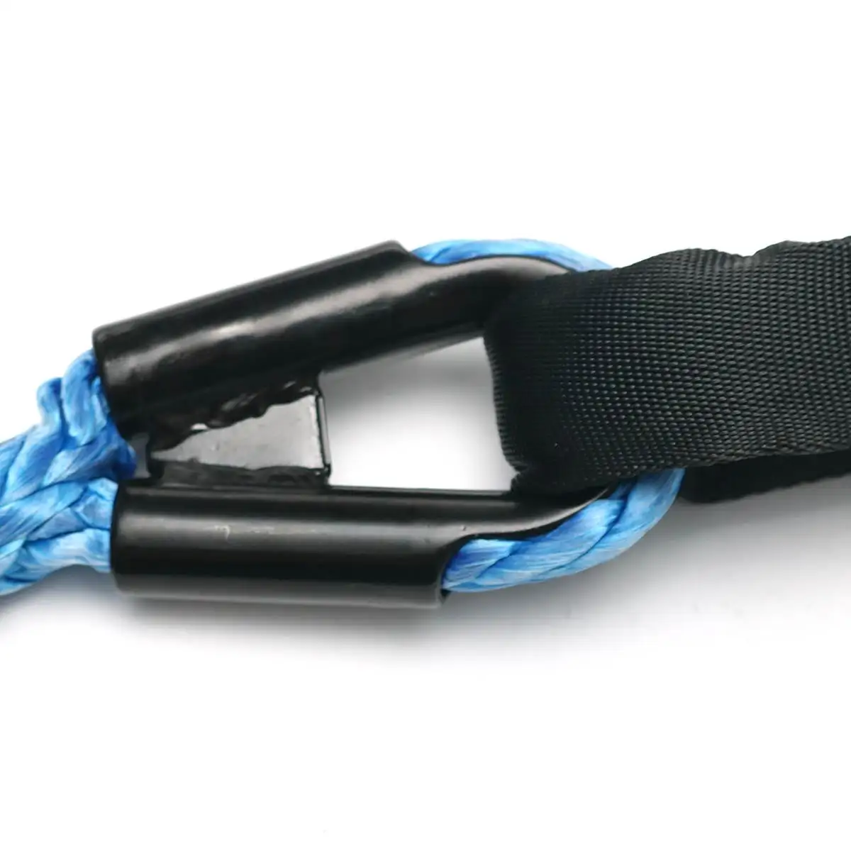 10 мм x 30 м черный синтетический трос лебедки с алюминиевой хоз Fairlead ATV комплект для лебедки