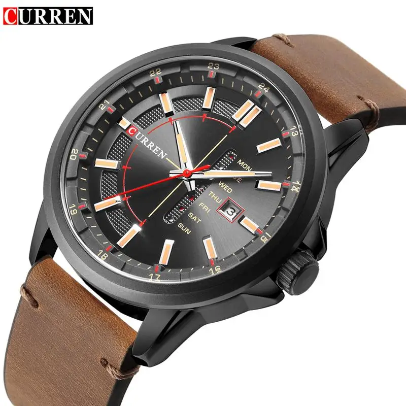 

CURREN 8307 relogio masculino CURREN Watch Men Military Quartz Watch Mens Watches Top Brand Luxury Leather Sports Wristwatch