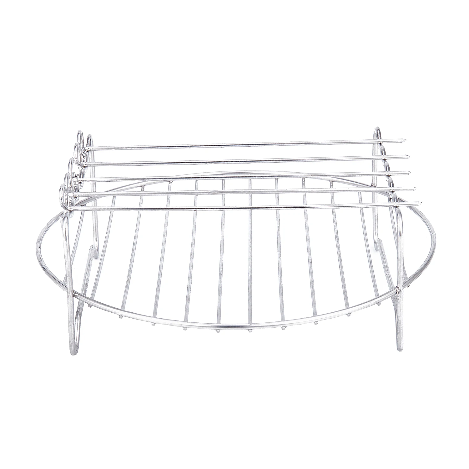 Hot Sale Double Layer Rack Accessory with 5 Skewers, for Airfryers