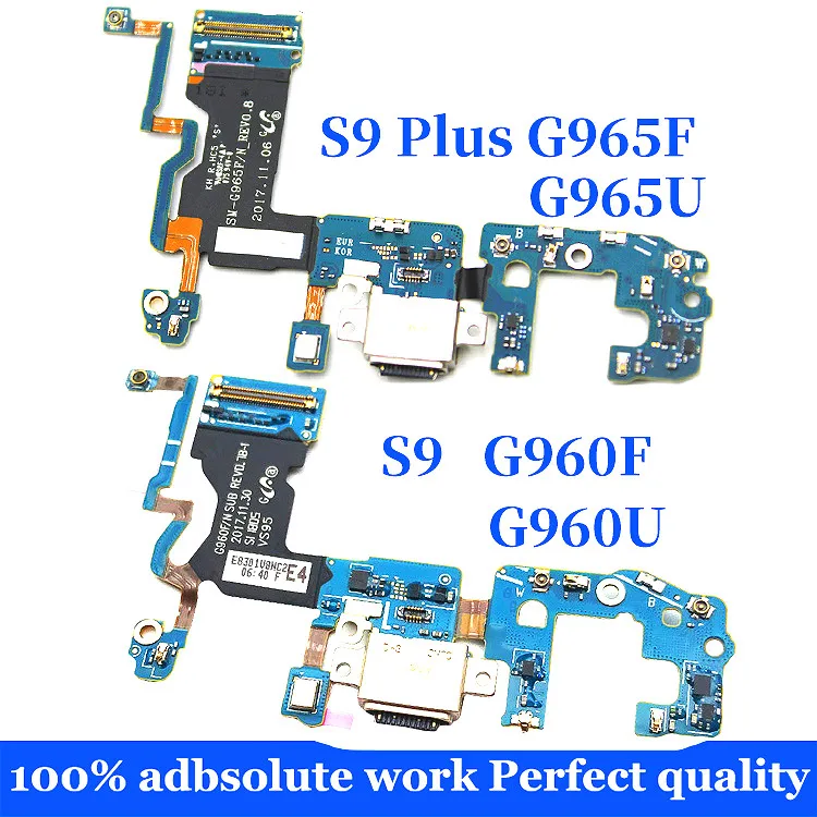 Для samsung Galaxy S9 Plus G960F G965F USB гибкий кабель порт зарядное устройство разъем док-станция плата компонент запасные части