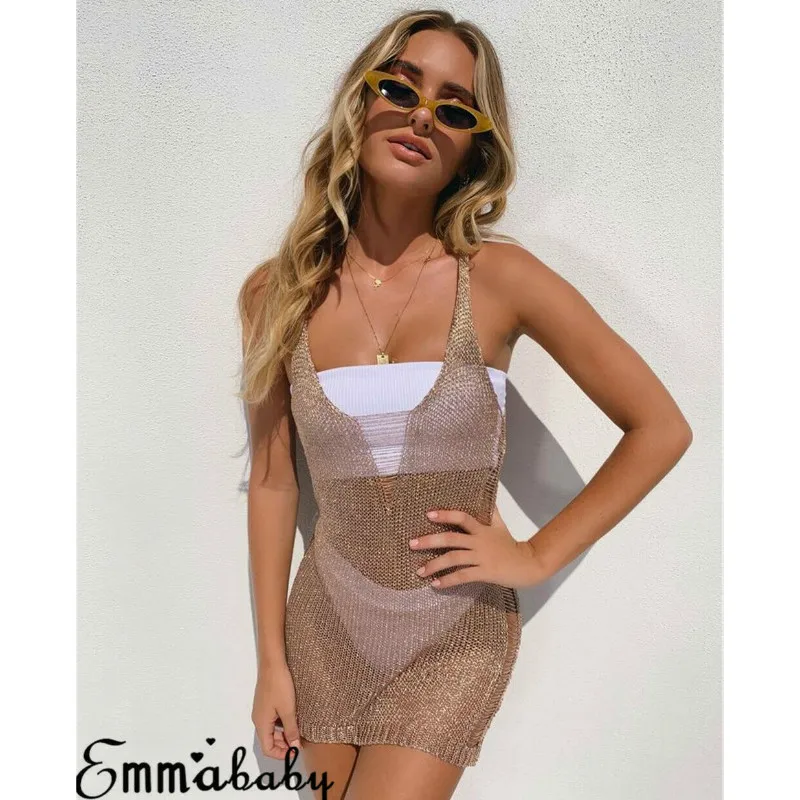 

Bikini cover up Summer TopsTunic Beach Cover up Womens Swim wear Bathing suit Cover ups Robe de Plage 2019 Beach wear Dress