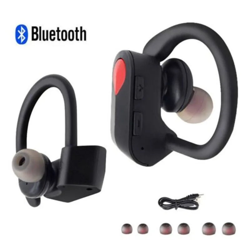 Bluetooth 4 2 Earbud Headset Wireless Earphone for Samsung iPhone X 8 Anti sweat and Slip Resistant ABS Plastic