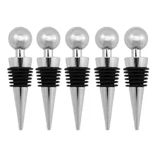 Вино Caddy из нержавеющей стали бутылки вина пробки декоративный хромированный шар дизайн набор из 5