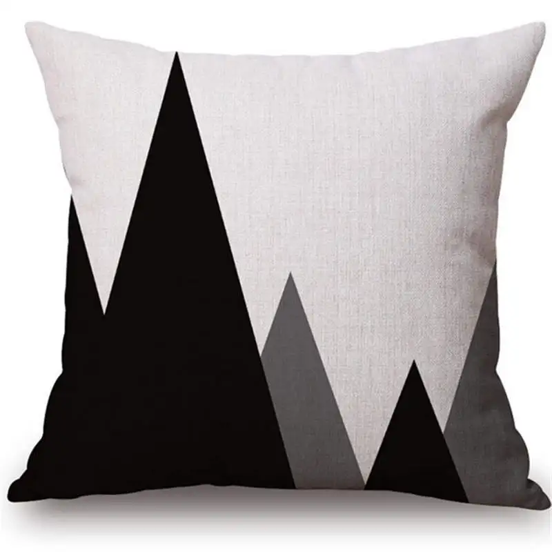 

Modern Geometry Pattern Cushion Cover Geometric Printed Pillowcases Linen Cotton Pillow Covers Sofa 45x45cm Decorative Pillows