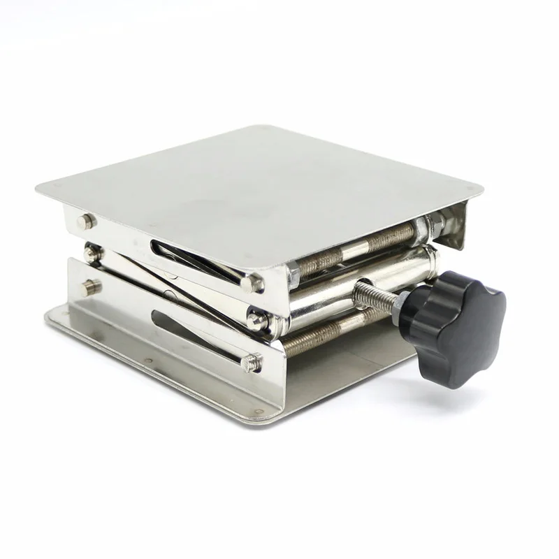  Stainless Steel Adjustable Drill Lift Laboratory Lifting Platform Table Bench Lifter Router Shank H