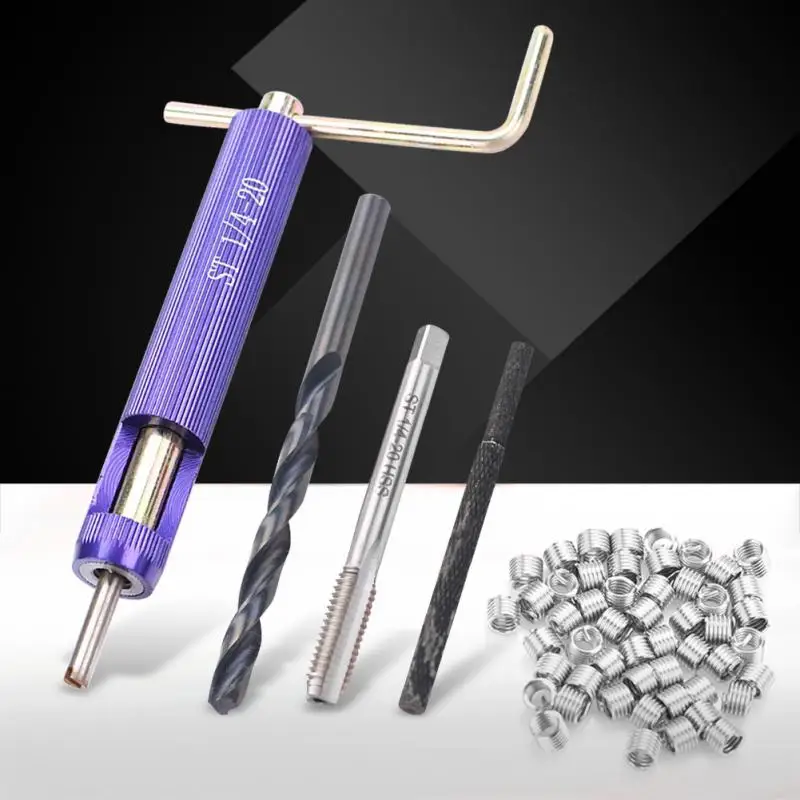 50Pcs Screw Threaded Insert Stainless Steel Coiled Wire Inserts Thread