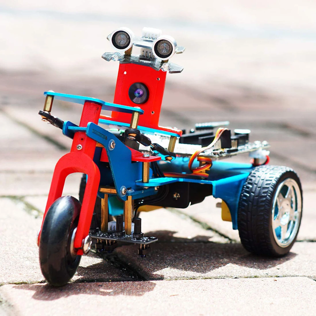  for Raspberry Pi 4/1G TrikeBot Smart Robot Car Programmable Learning Camera Video DIY Robot Kit Ele