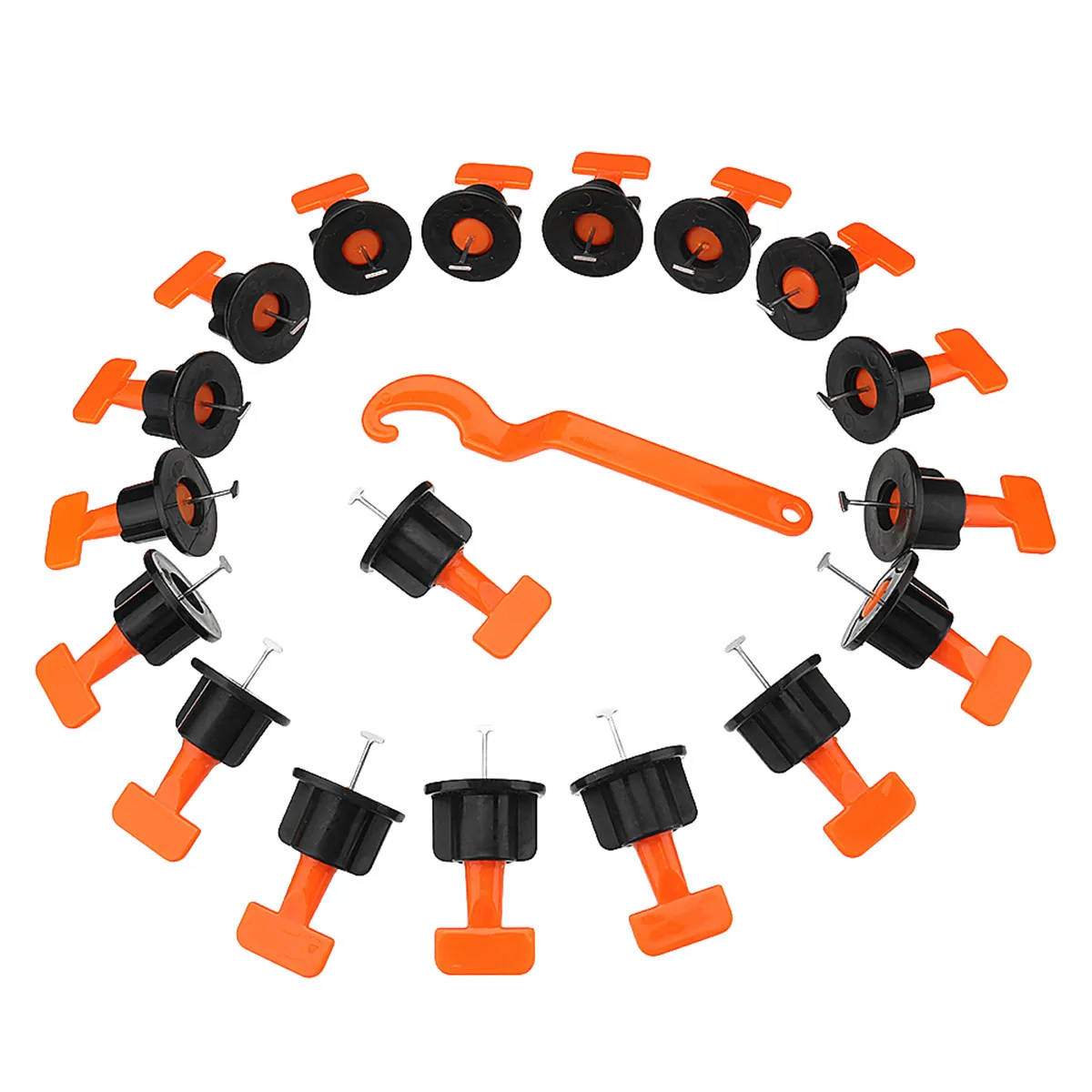 

51Pcs T-Lock Pliers Tool Level Master Tile Leveling System Positioning Tools