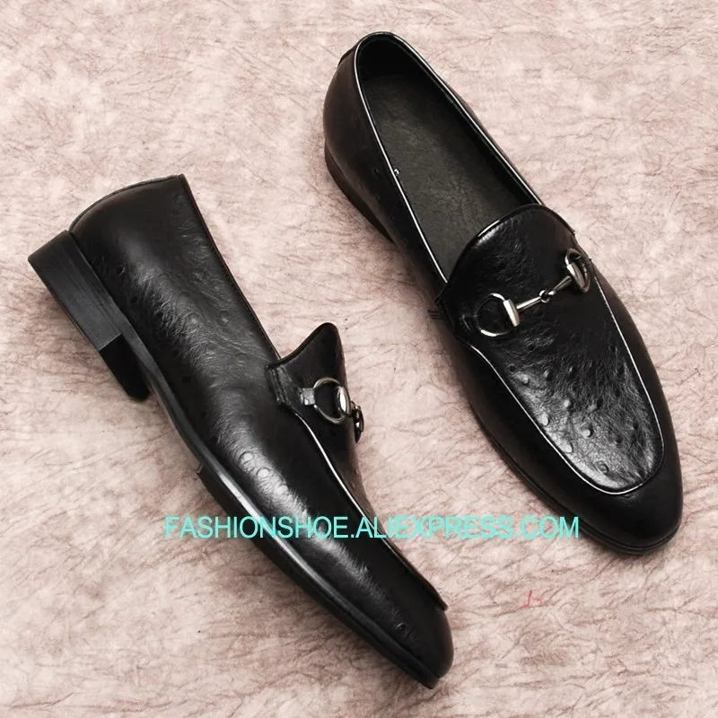 

Genuine leather Loafers for men Flat heel Horsebit Leisure Breathable Driving Oxfords