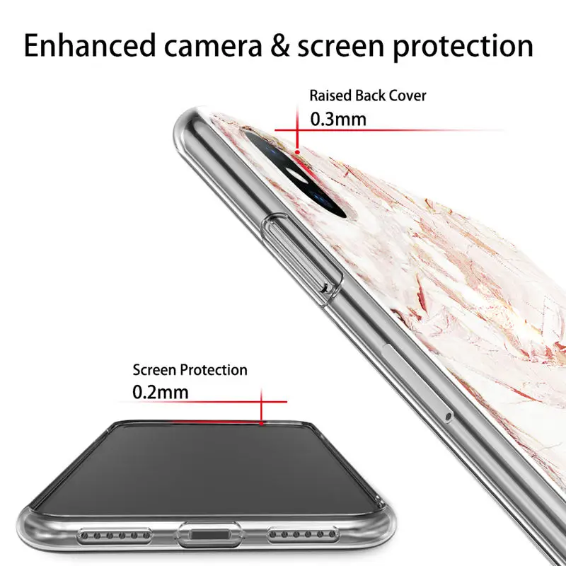Чехол Ottwn для iPhone 11 чехол 7 8 6 6s Plus Pro XS Max XR X 12 телефона с мраморной текстурой мягкий